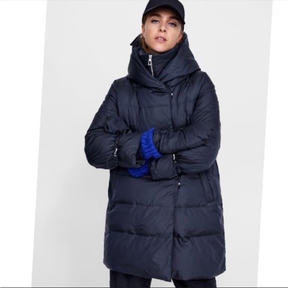 Zara Jackets & Blazers - ♥️ZARA| Wrap Collar Puffer Coat - sz L